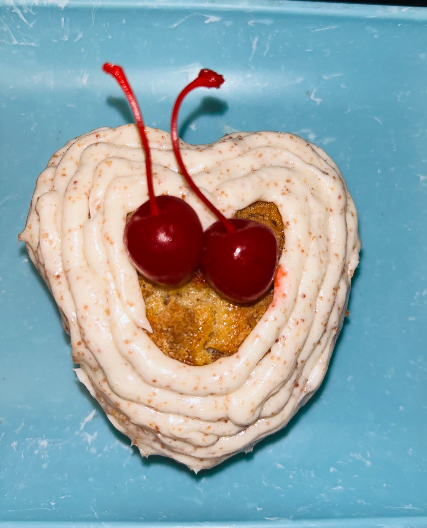 Cinnamon toast crunch heart cake